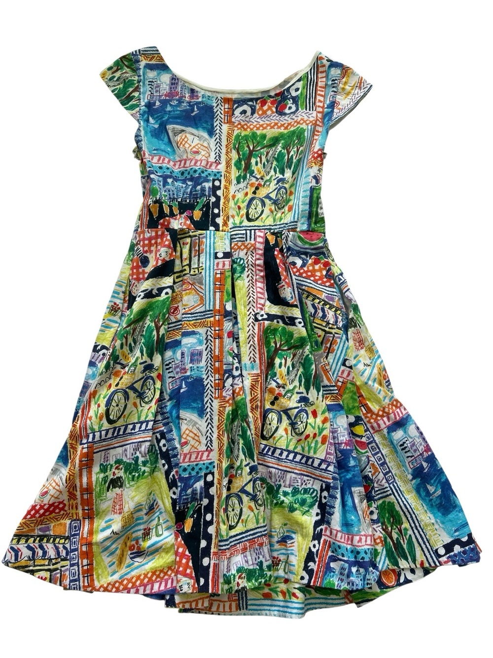 kate spade ♠️  picnic Fit-and-Flare Dress - Picture 4 of 9